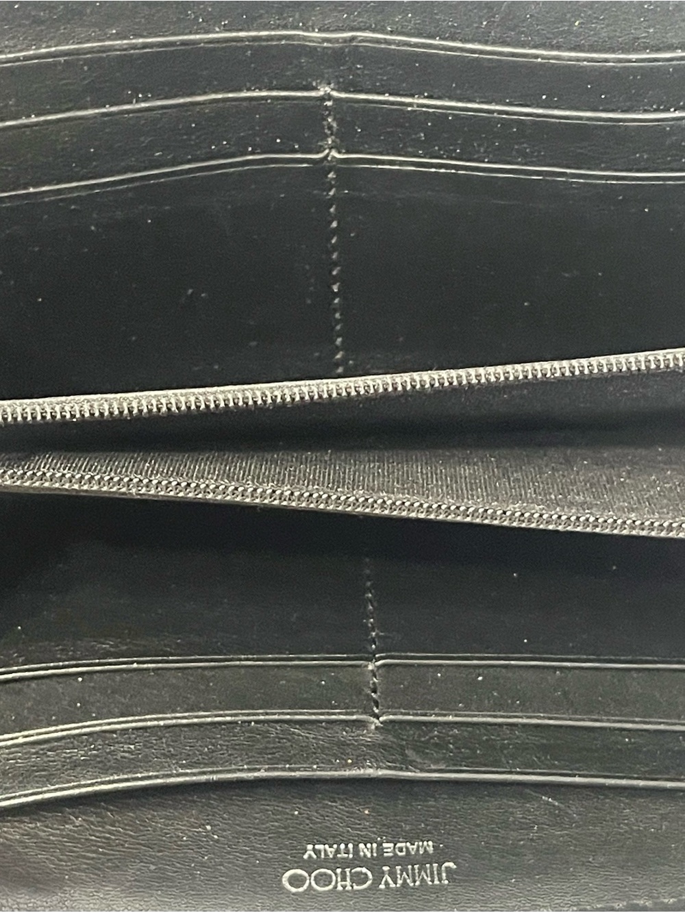 Jimmy Choo Black leather star studded zip around wallet - Picture 10 of 15